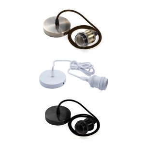 Lampada vintage a sospensioneLED - Attacco E27 con cavo intrecciato 2mt