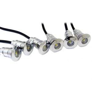 Kit 6 Punti luce led calpestabile DC12V 0,6W IP67 - Luce fredda