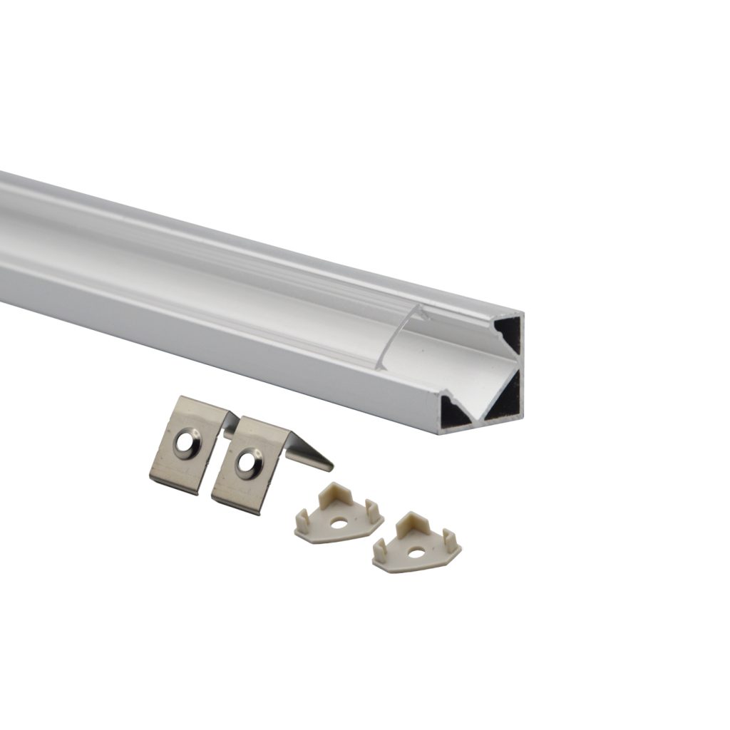 Profilo angolare 2mt per strisce led da sottopensile per strip 8mm - 346298