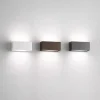 Applique LED da esterno rettangolare E27 IP65 - Luce up&down - Bianco, nero, corten