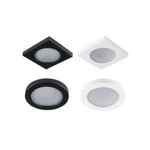 Portafaretto LED da incasso FLINI IP44 - Attacco Gx5,3/GU10 - Bianco, nero