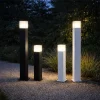 Lampione LED da giardino E27 220V IP44 - H44cm, H74cm - Bianco, nero