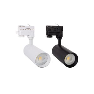 Faretto LED a binario trifase 30W 2800lm CCT 3 in 1 220V - Bianco, Nero