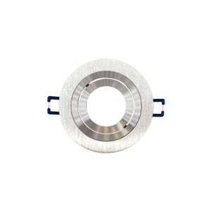Portafaretto da incasso orientabile GU10 alluminio IP20 - Foro 80mm
