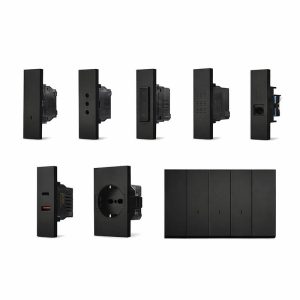 Interruttori e frutti neri serie ZEN