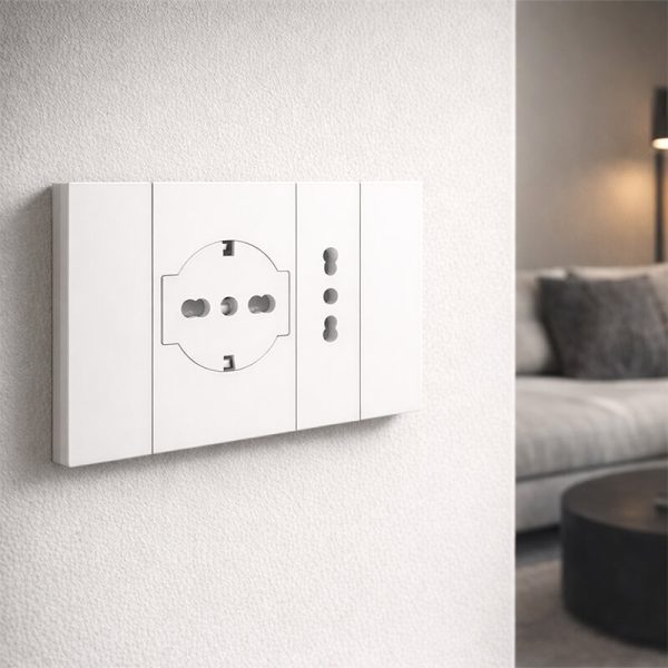 Applicazione interruttori e frutti bianchi serie ZEN