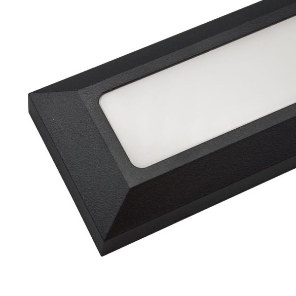 Segnapasso LED nero 3W 370LM CCT 3000/4200/6500K IP65