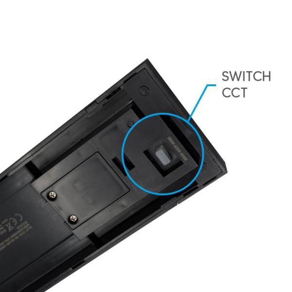 Segnapasso LED nero 3W 370LM CCT 3000/4200/6500K IP65