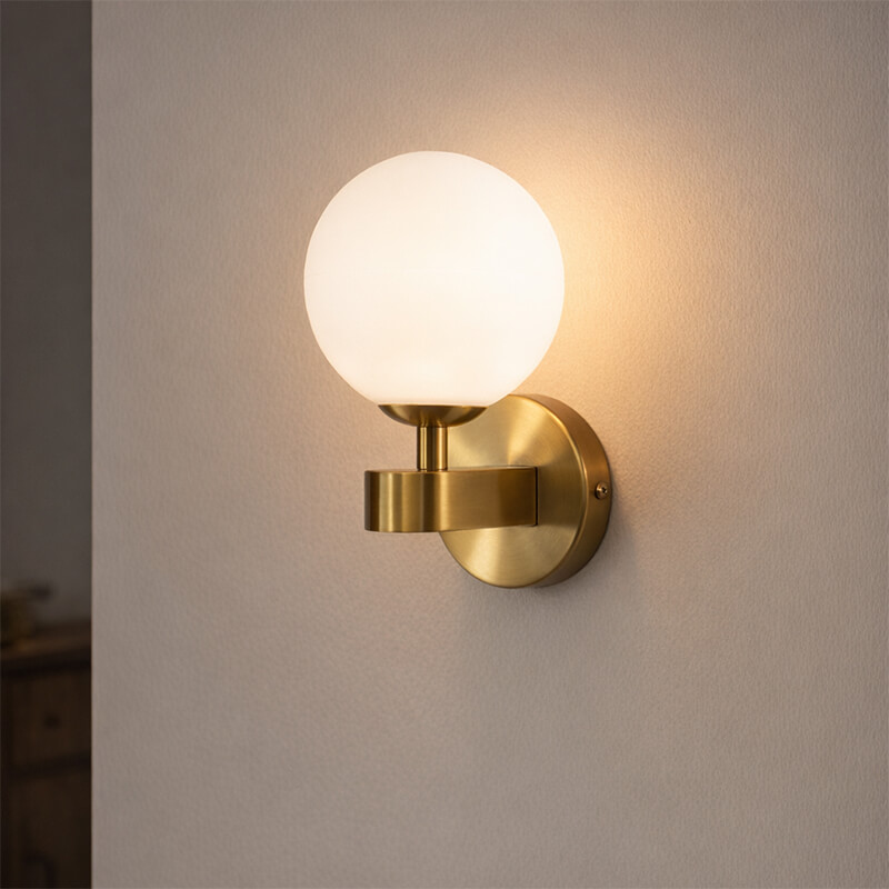 Applique da parete G9 moderna in metallo dorato  – Luce da interno design elegante