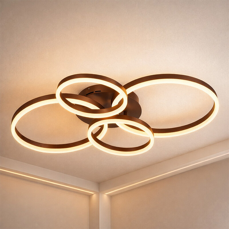 Plafoniera LED design moderno 61W 6710lm dimmerabile CCT 3000K–6500K