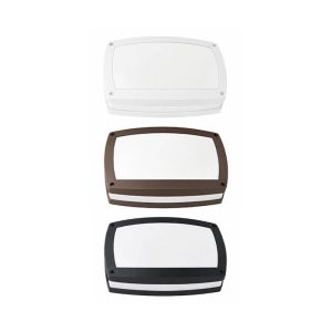 Plafoniera da esterno colore bianco, corten, nero