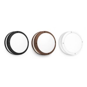 Plafoniera da Esterno LED colore bianco, corten, nero