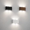 Applique da Esterno LED 12W CCT Selezionabile IP65 Bianca, Nera o Corten installate su parete