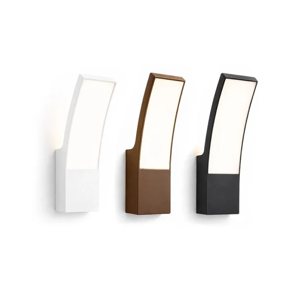 Applique da esterno LED 12W CCT IP65 - Luce selezionabile - Bianca, Nera o Corten