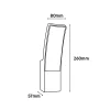 Misure dell'applique da esterno LED 12W CCT IP65 - Luce selezionabile