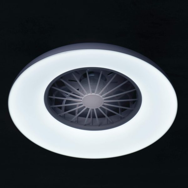 Plafoniera con Ventilatore LED PLAVE illuminato luce fredda